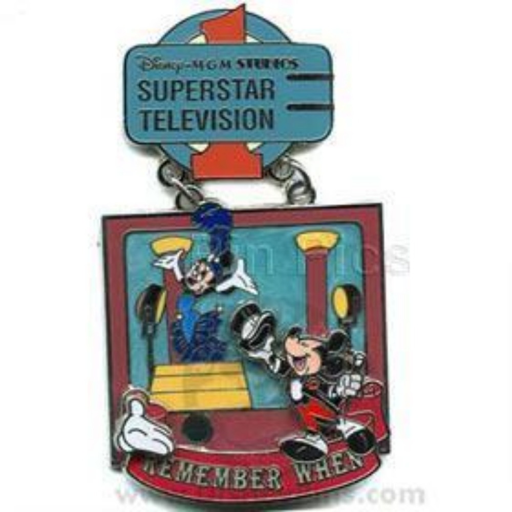 Disney SuperStar Television Mickey LE Pin 52295 WDW White Glove Remember When